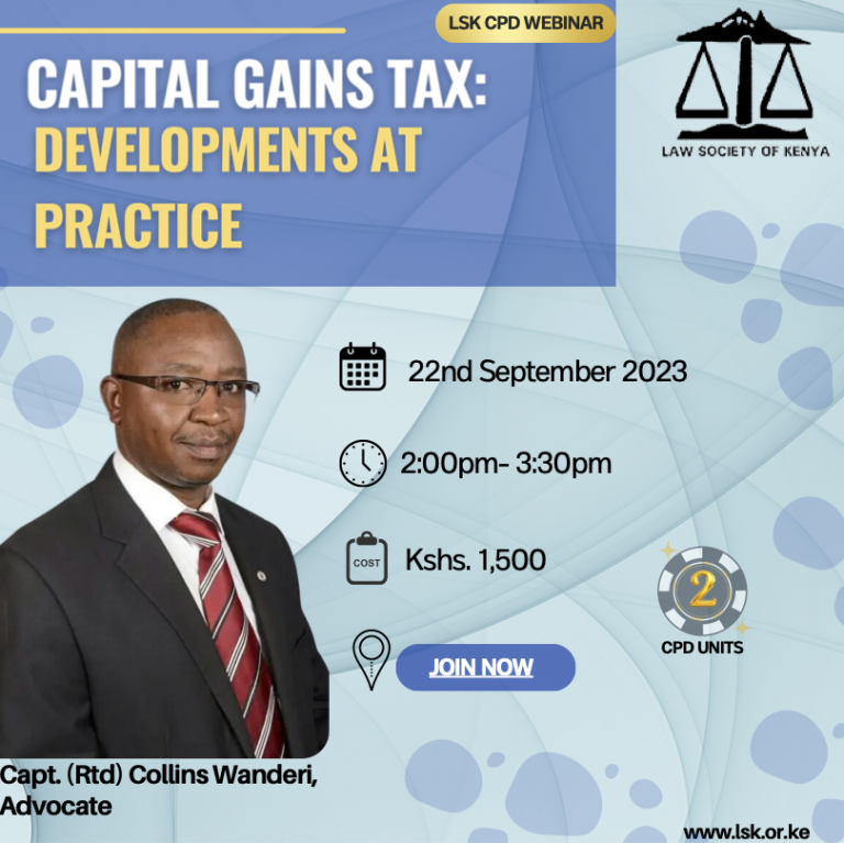 CAPITAL GAINS TAX: DEVELOPMENTS AT PRACTICE