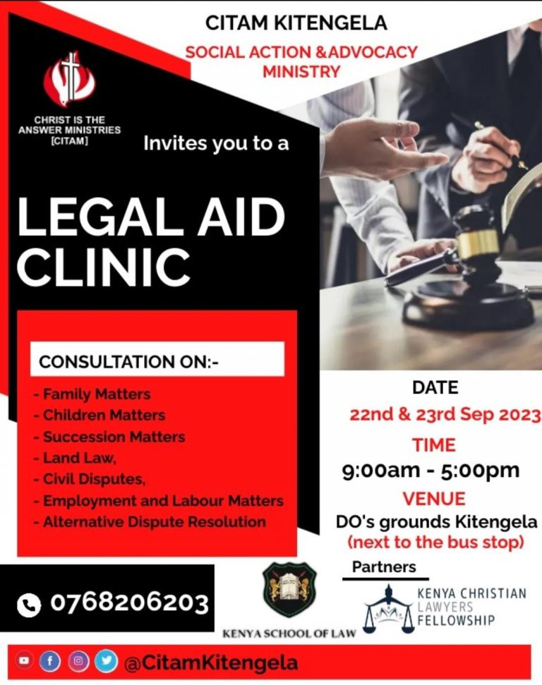 CITAM KITENGELA LEGAL AID CLINIC