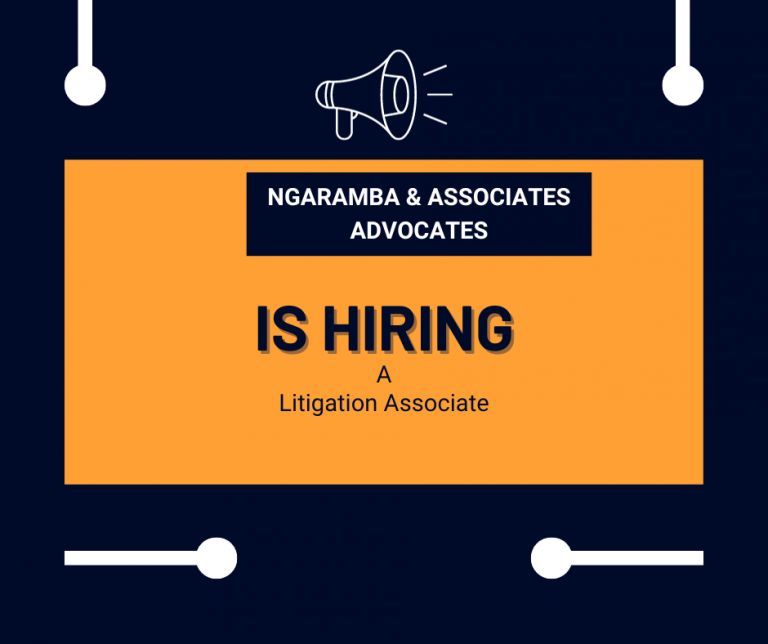 Litigation Associate- Ngaramba & Associates Advocates