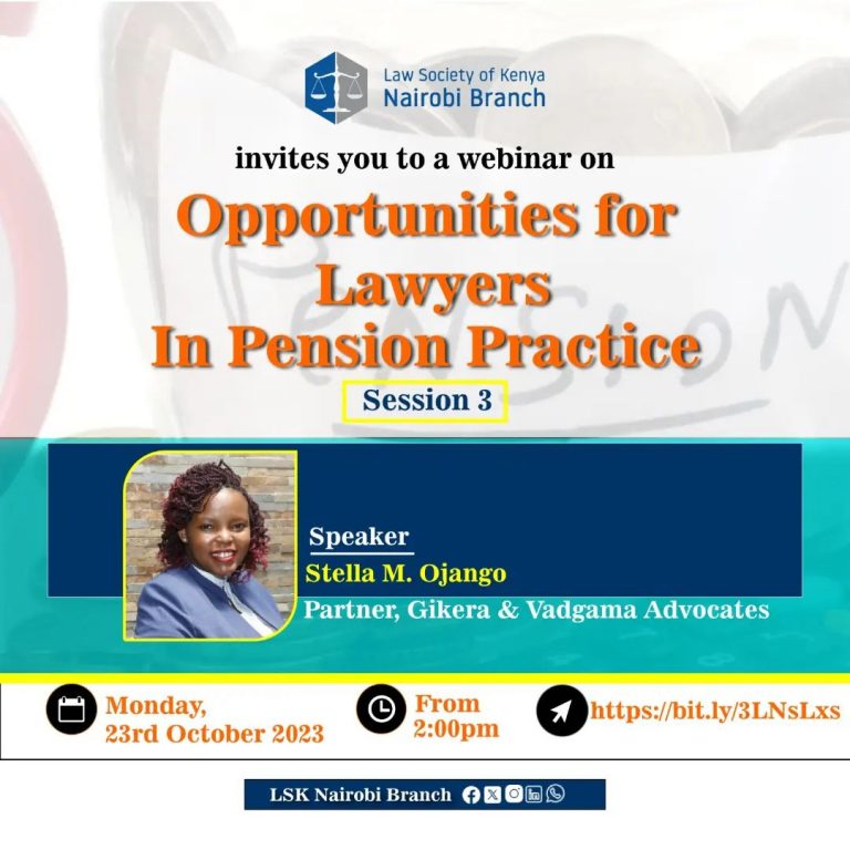 Opportunities for Lawyers In Pension Practice- Session 3- Webinar