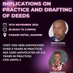 LAW ON TRUSTS: IMPLICATIONS ON PRACTICE AND DRAFTING OF DEEDS