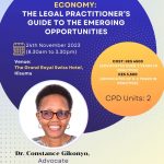 MARITIME LAW & THE BLUE ECONOMY: THE LEGAL PRACTITIONER'S GUIDE TO THE EMERGING OPPORTUNITIES- LSK CPD SEMINAR