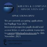 Pupillage Opportunities at Kibatia & Company Advocates LLP