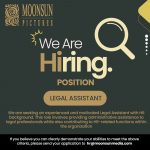 Moonsun Pictures is hiring a Legal Assistant