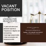 K Kinyua Advocates has an open position for an Advocate