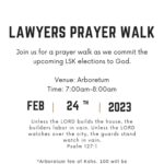 Lawyers Prayer Walk