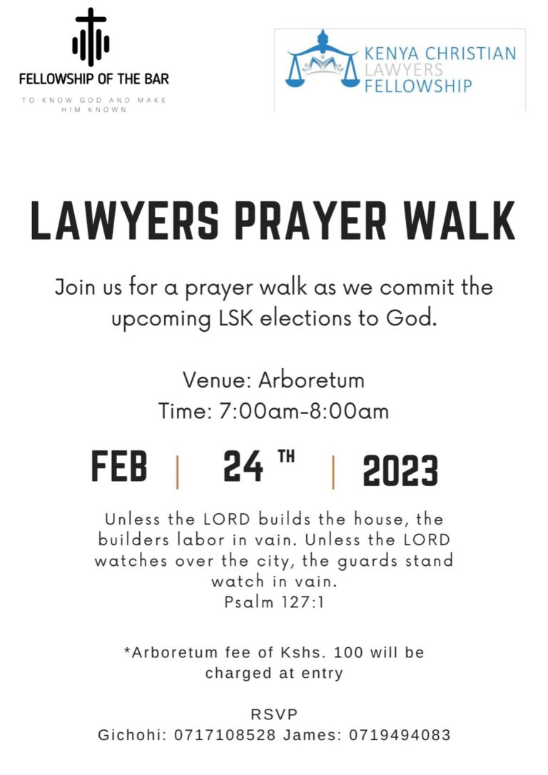 Lawyers Prayer Walk